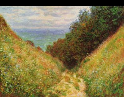 Claude Monet Road at la Cavee, Pourville